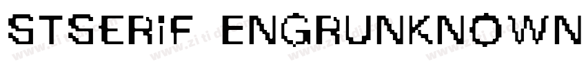 STSerif EngrUnknown字体转换